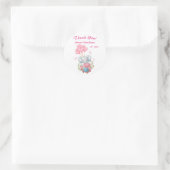 Schattigee olifant Baby shower dank u Sticker (Tas)