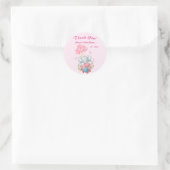 Schattigee olifant Baby shower dank u Sticker (Tas)
