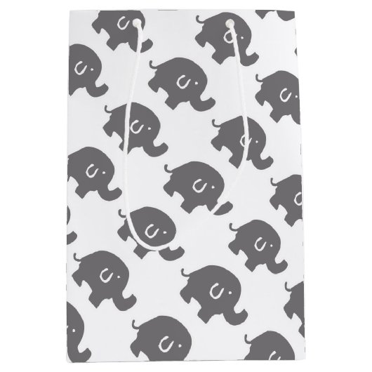 Schattigee olifant Baby shower geschenktas Medium Cadeauzakje (Voorkant)