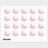 Schattigee Olifant Baby shower Sticker -  (Vel)