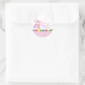 Schattigee Olifant Baby shower Sticker -  (Tas)