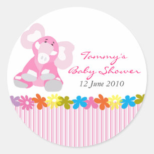 Schattigee Olifant Baby shower Sticker - 