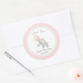 Schattigee Olifant Baby shower Sticker (Envelop)