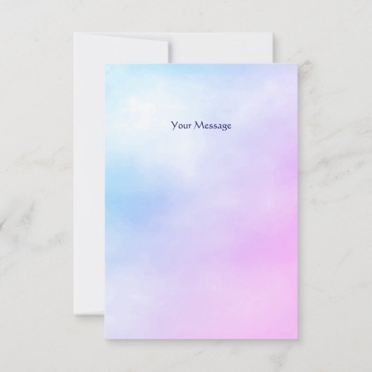 Schattigee olifant bedankkaart (Achterkant)