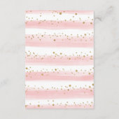 Schattigee Olifant Blush Gouden Bloemen Boeken voo Informatiekaartje (Achterkant)