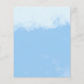 Schattigee Olifant Budget Boy Baby shower Uitnodig Flyer (Achterkant)