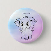 Schattigee olifant Button (Voorkant)