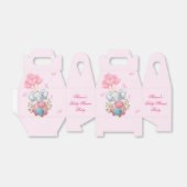 Schattigee olifant en ballon Baby shower Favor Box Bedankdoosjes (Uitgevouwen)