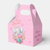 Schattigee olifant en ballon Baby shower Favor Box Bedankdoosjes (Achterkant)
