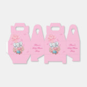 Schattigee olifant en ballon Baby shower Favor Box Bedankdoosjes (Uitgevouwen)