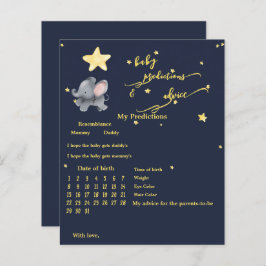 Schattigee olifant en ballon Baby shower spel