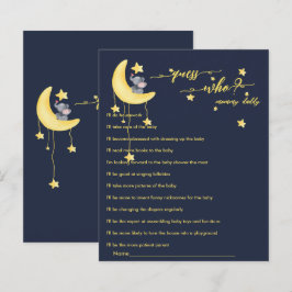 Schattigee olifant en kleine vlinder Baby shower s