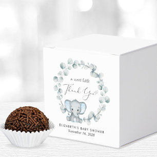 Schattigee Olifant Eucalyptus Baby Jongensdouche D Bedankdoosjes
