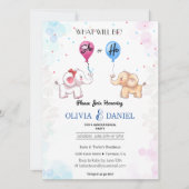 Schattigee olifant Geslacht onthullen Kaart (Voorkant)