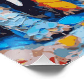 Schattigee olifant glossy Poster (Hoek)