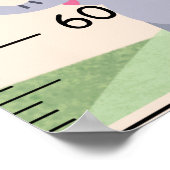 Schattigee Olifant Groei Grafiek Poster (Hoek)