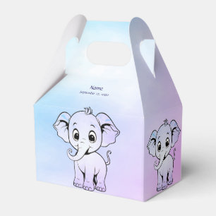 Schattigee olifant gunstbox bedankdoosjes
