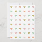 Schattigee Olifant Hearts Mood Baby shower Uitnodi Kaart (Achterkant)