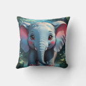 Schattigee olifant in de regen kussen (Achterkant)