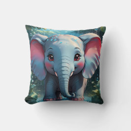 Schattigee olifant in de regen kussen