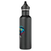 Schattigee olifant lage poly illustratie waterfles  (Rechts)