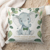 Schattigee Olifant Little Man Greenery Gold Geboor Kussen (Deken)