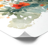 Schattigee olifant met ballon Waterverf Poster (Hoek)