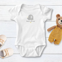 Schattigee olifant met geboortejaar