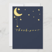 Schattigee olifant met kleine vlinder Baby shower Bedankkaart (Achterkant)