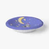 Schattigee olifant met kleine vlinder Baby shower Papieren Kommen (Gebogen)