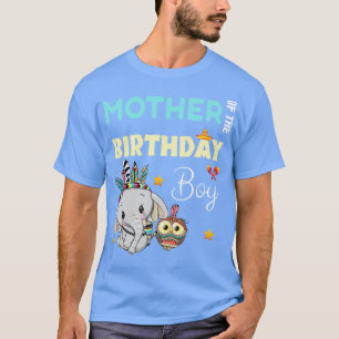 Schattigee olifant moeder van de verjaardagsjongen t-shirt