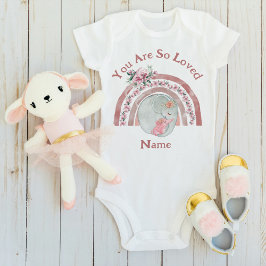 Schattigee olifant regenboog romper