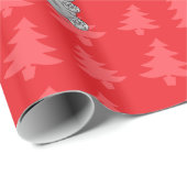 Schattigee olifant rode kerstbomen cadeaupapier (Rol Hoek)