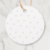 Schattigee olifant roze boho meisje Baby shower Bedankjes Labels (Achterkant)