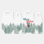 Schattigee olifant Santa wilde kerstboom Vrolijk k Bedankdoosjes (Ongevouwen)