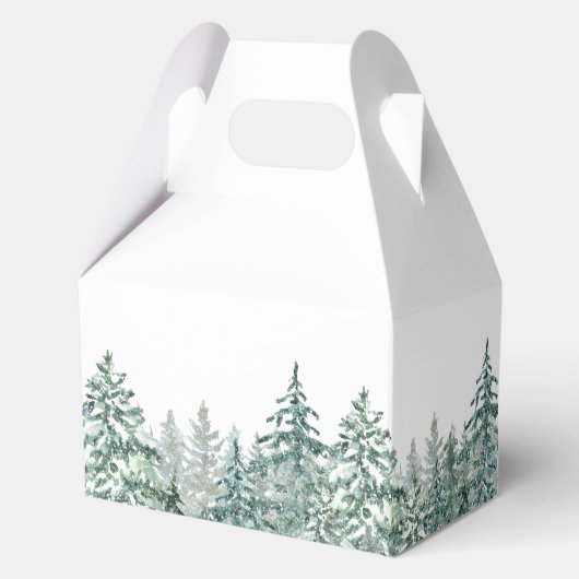 Schattigee olifant Santa wilde kerstboom Vrolijk k Bedankdoosjes (Achterkant)