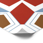 Schattigee olifant spitsmuis leuk kleurrijk patroo poster (Hoek)