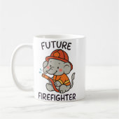 Schattigee Olifant Toekomst Brandweerman Kinder pl Koffiemok (Links)
