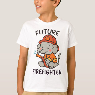 Schattigee Olifant Toekomst Brandweerman Kinder pl T-shirt