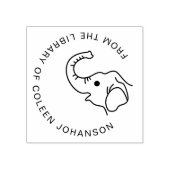 Schattigee olifant uit de bibliotheek van rubberstempel (Afrduk)