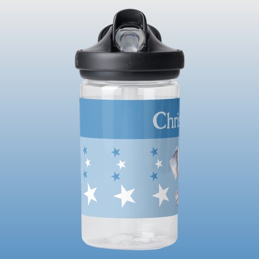 Schattigee olifant Voeg naam toe met Stars kinder  Waterfles