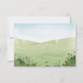 Schattigee olifant waterverf verjaardag kaart (Achterkant)