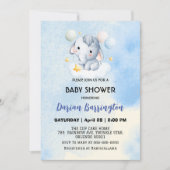 Schattigee olifant welp Beer baby shower kinder jo Kaart (Voorkant)