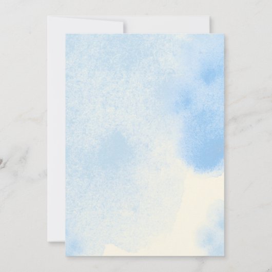 Schattigee olifant welp Beer baby shower kinder jo Kaart (Achterkant)