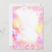 Schattigee Olifant Zomer Kleurrijk Meisje 1e Verja Kaart (Achterkant)