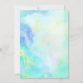 Schattigee Olifant Zomer Kleurrijke Jongen 1e Verj Kaart (Achterkant)