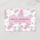 Schattigee olifanten, Kinder speelcentrum, activit Visitekaartje (Voorkant)