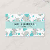 Schattigee olifanten, Kinder speelcentrum, activit Visitekaartje (Voorkant)