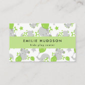 Schattigee olifanten, Kinder speelcentrum, activit Visitekaartje (Voorkant)