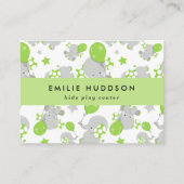 Schattigee olifanten, Kinder speelcentrum, activit Visitekaartje (Voorkant)